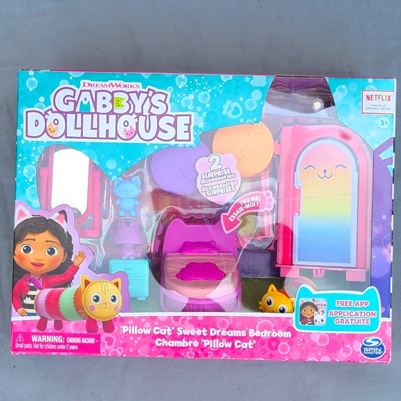 Netflix Toys Gabbys Dollhouse Pillow Cats Sweet Dreams Bedroom